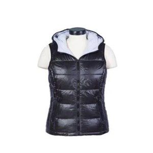 Tangerine Hooded Puffer Vest